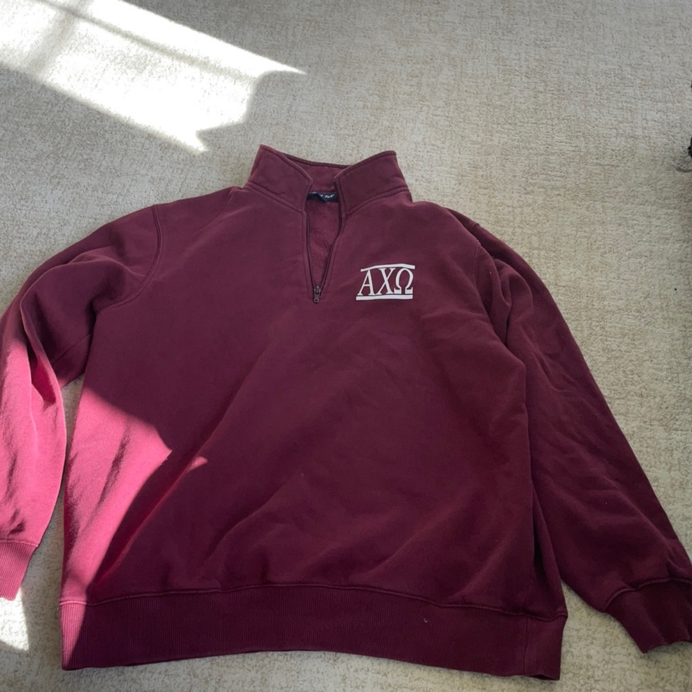 Alpha chi omega 1/4 zip sweatshirt
